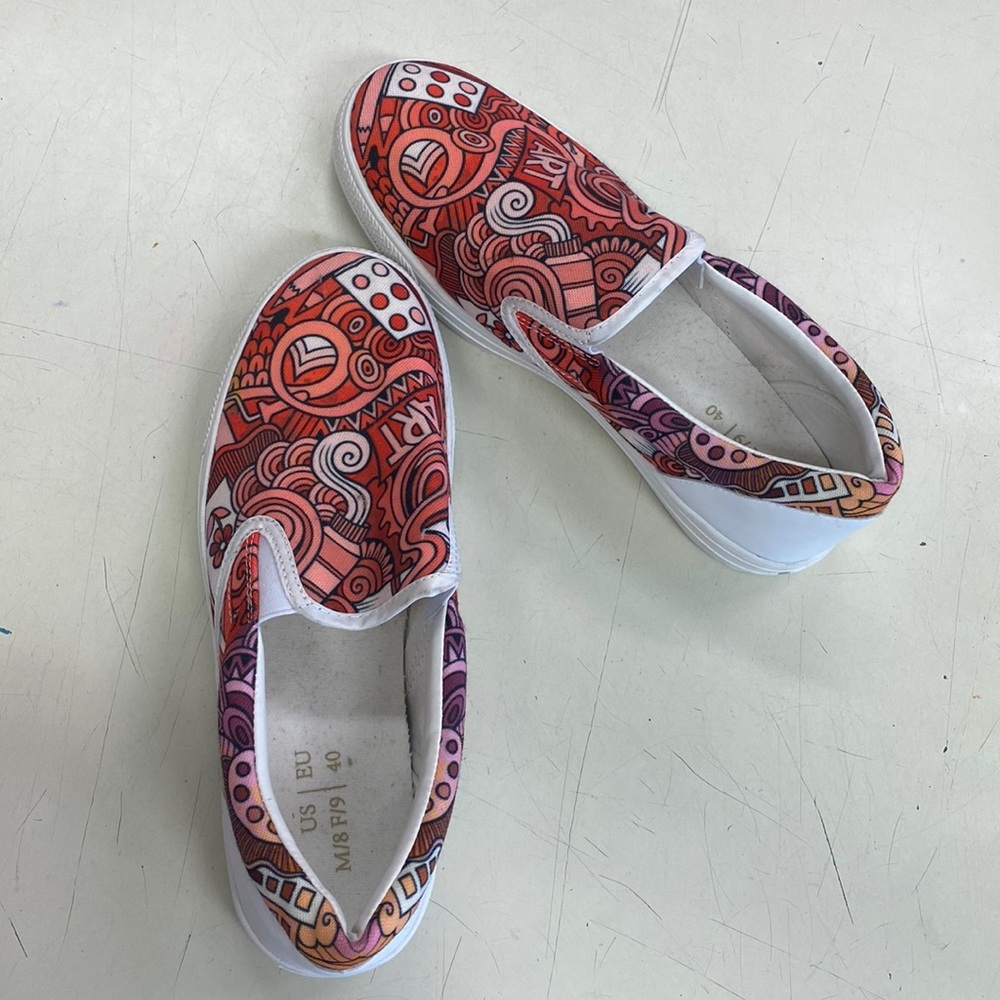 Canvas Art themed shoes NEW…never worn!